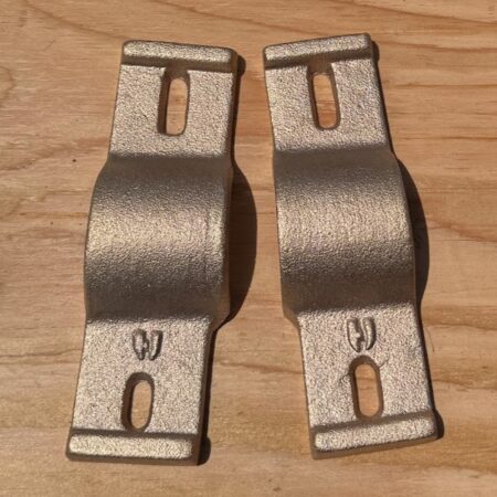 Capsquares pair - 2" trunions Naval - Bronze