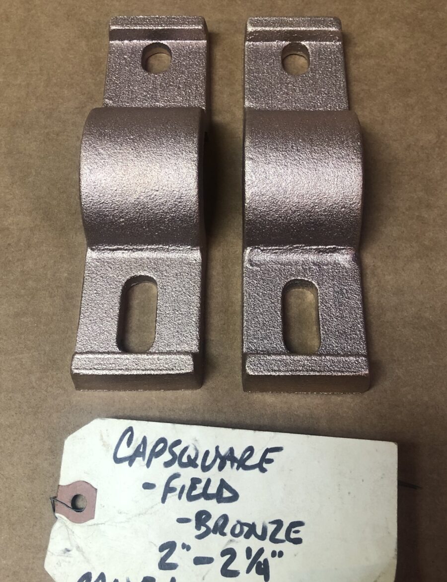 Capsquares pair - 2" trunions field - Bronze