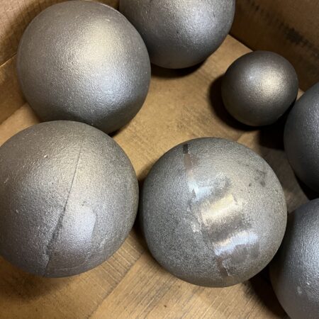 Cannonball 5" dia., Iron Round Shot, 16.25 lbs